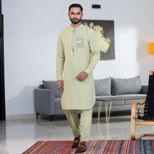 Load image into Gallery viewer, Men&#39;s Mint Embroidered Kabli Set
