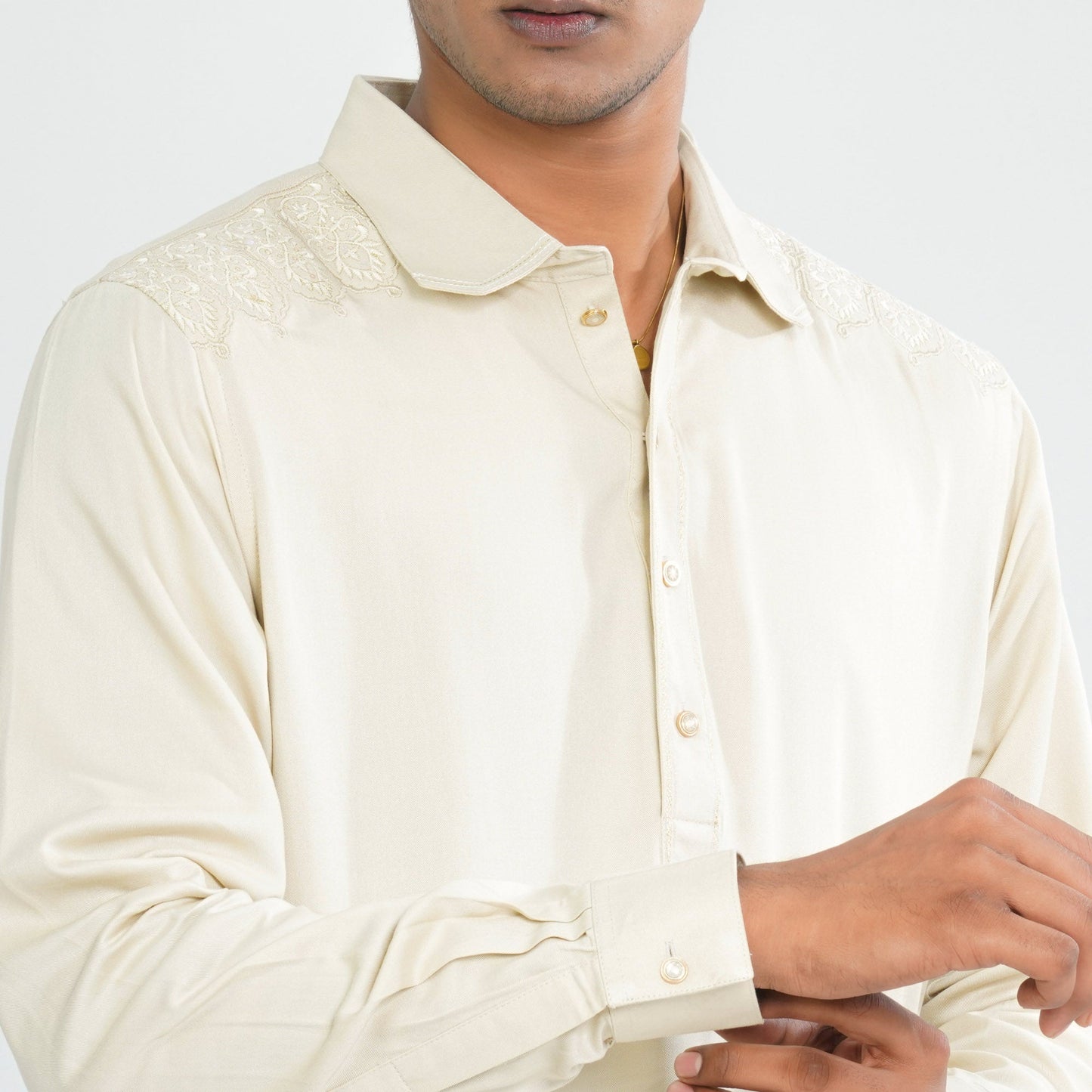 Men Linen Kabli Set