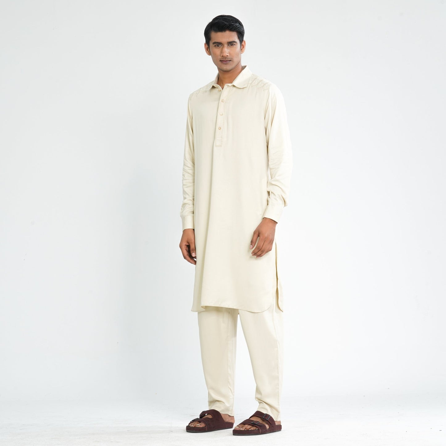 Men Linen Kabli Set