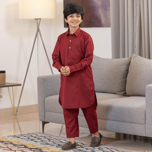 Boys Maroon Kabli