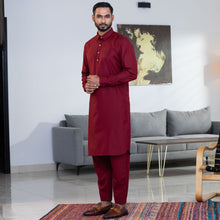 Load image into Gallery viewer, Men&#39;s Maroon Kabli Set
