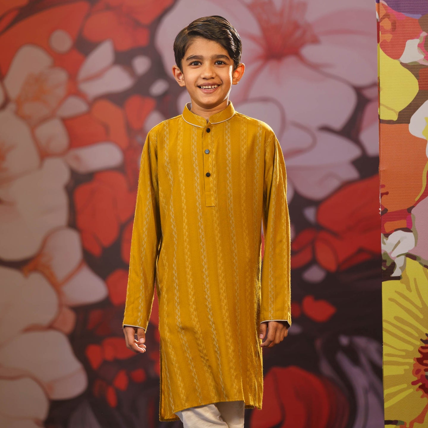 Boy's Yellow-Ochre Panjabi