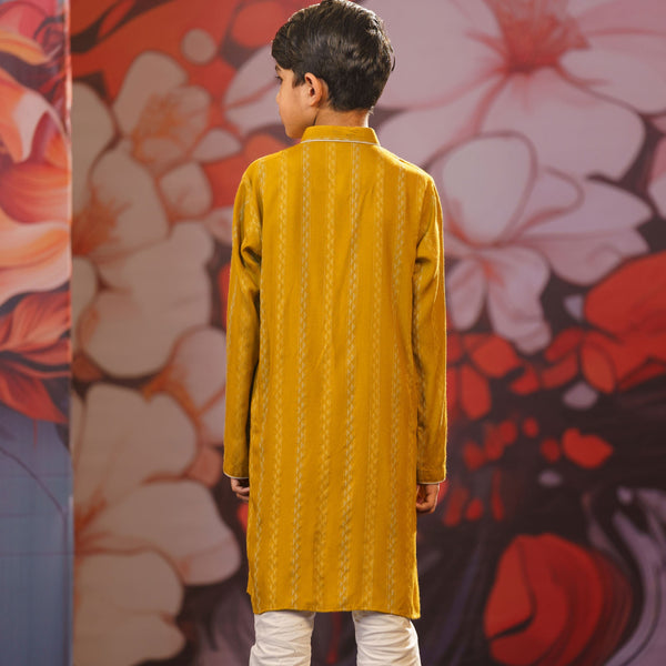 Boy's Yellow-Ochre Panjabi