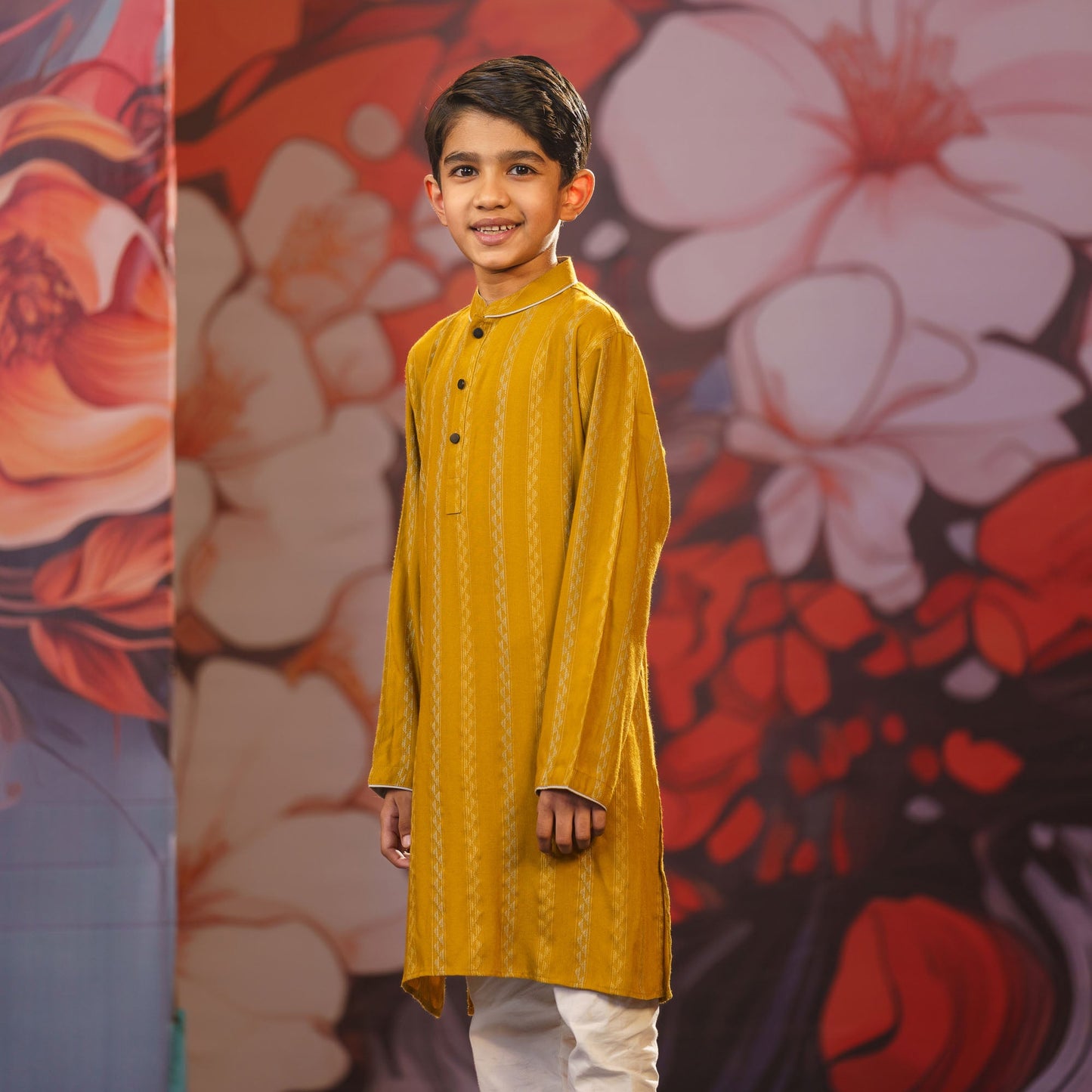 Boy's Yellow-Ochre Panjabi