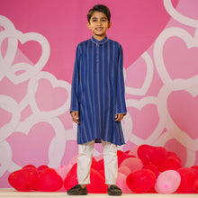 Load image into Gallery viewer, Boy&#39;s Blue Panjabi
