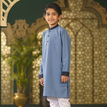 Load image into Gallery viewer, Boy&#39;s Blue Panjabi
