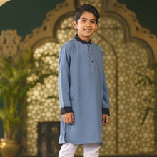 Load image into Gallery viewer, Boy&#39;s Blue Panjabi
