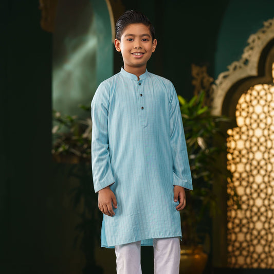 Boys Sky-Blue Panjabi