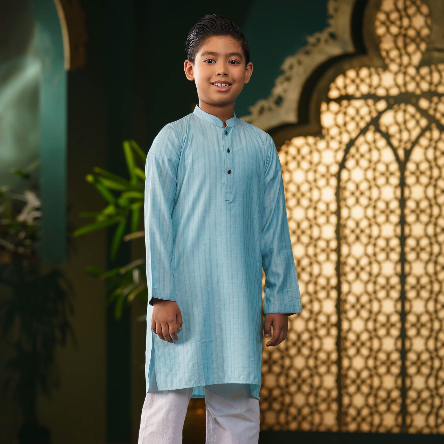 Boys Sky-Blue Panjabi