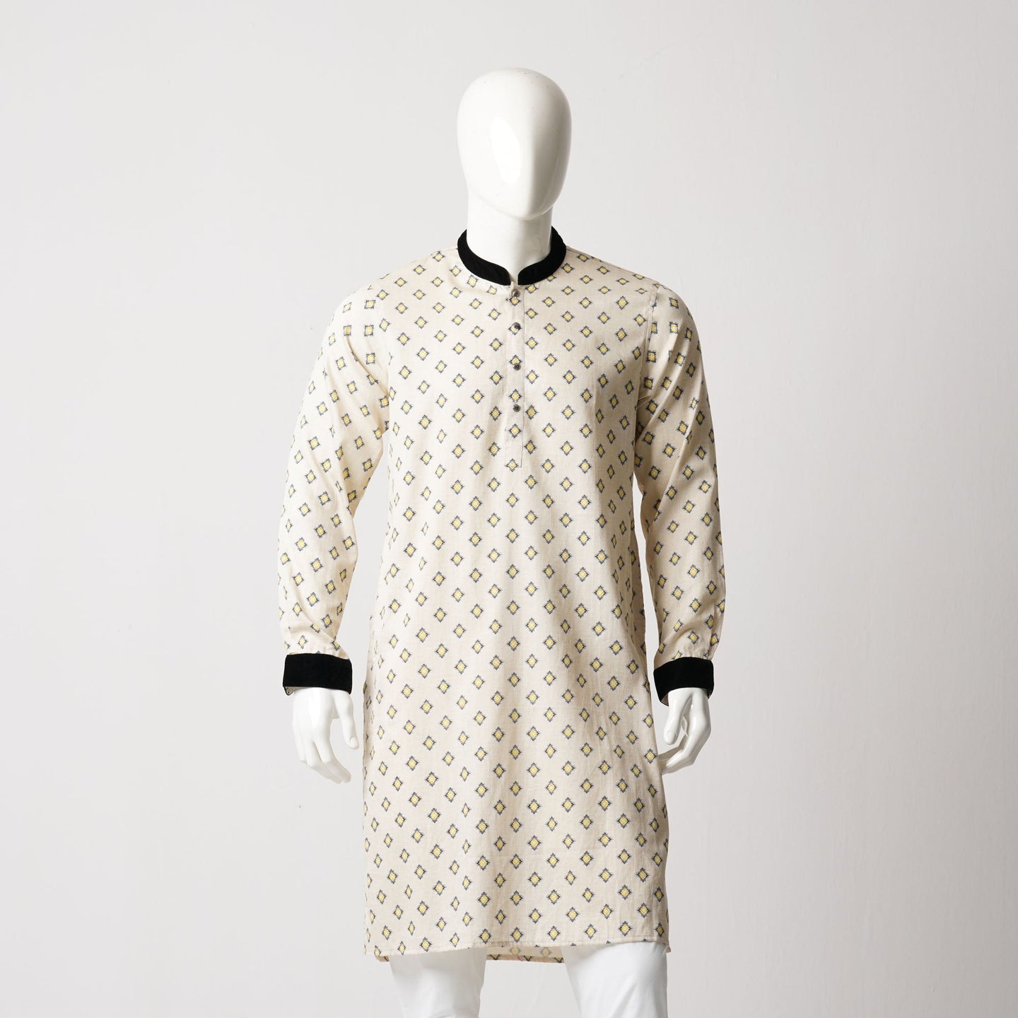 MENS PANJABI-OFF WHITE