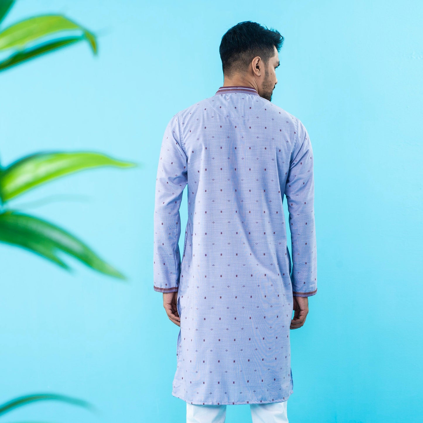 Mens Basic Panjabi- Purple