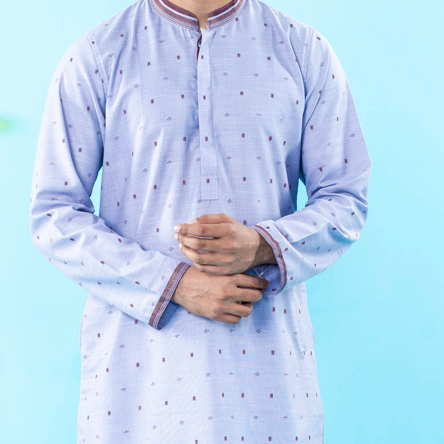 Mens Basic Panjabi- Purple