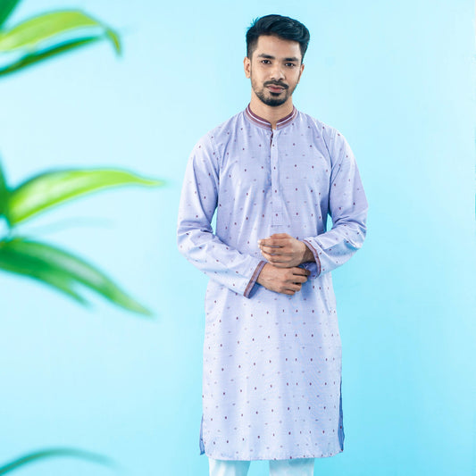Mens Basic Panjabi- Purple