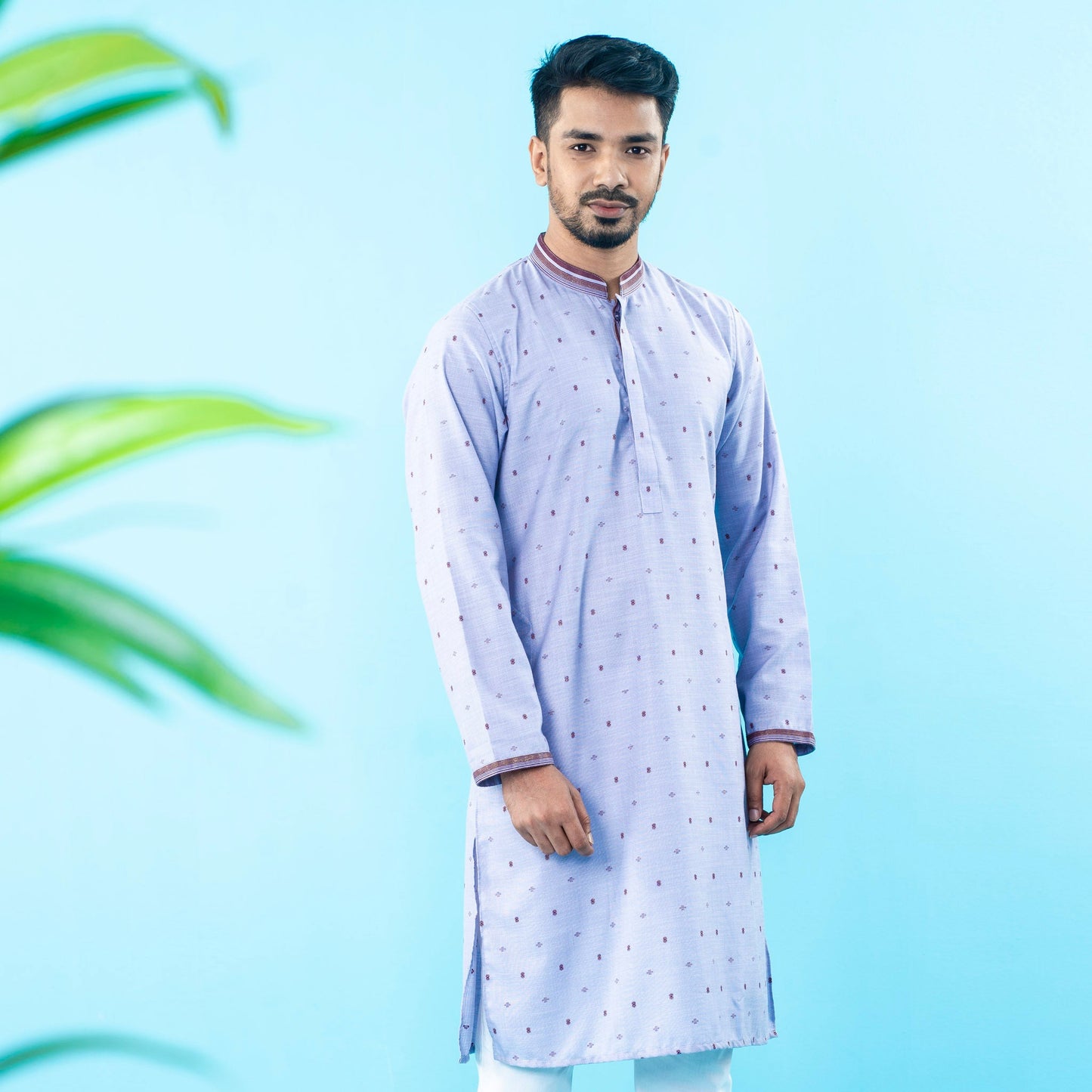 Mens Basic Panjabi- Purple