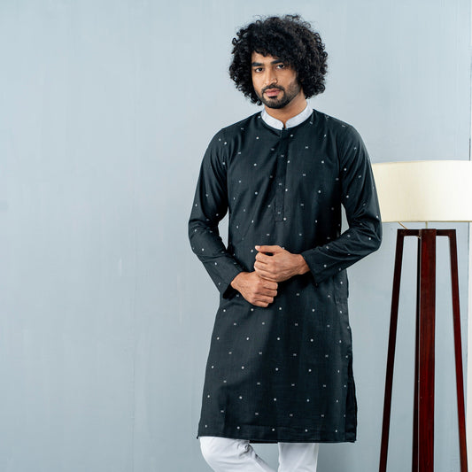 Mens Black Panjabi