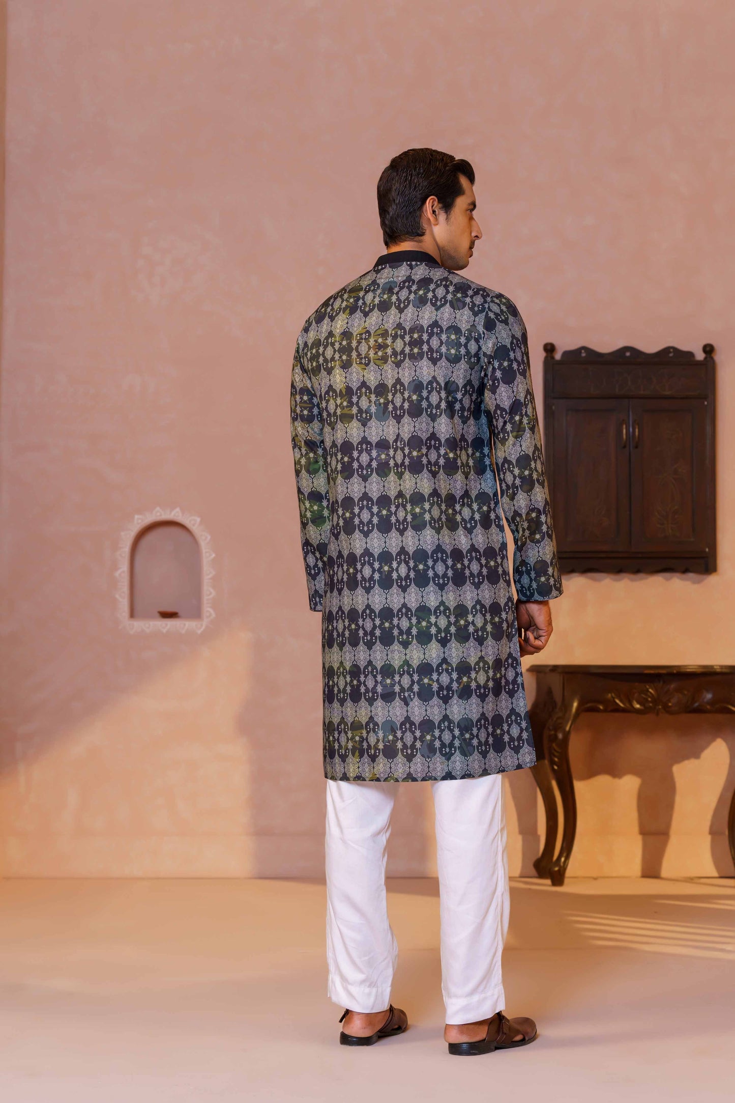 MENS BASIC PANJABI- GREEN