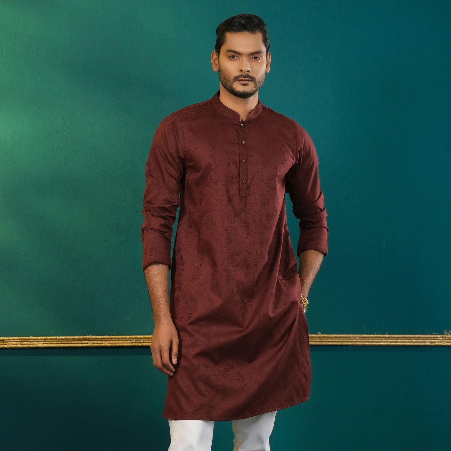 Men's Deep Purple Panjabi