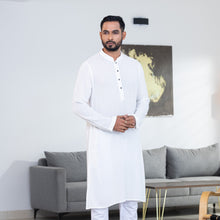 Load image into Gallery viewer, Men&#39;s White Dot Basic Panjabi
