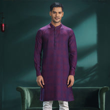 Load image into Gallery viewer, MENS BASIC PANJABI-PURPLE
