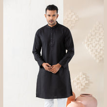 Load image into Gallery viewer, Men&#39;s Black Basic Panjabi
