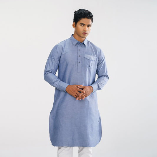 Mens Denim Panjabi