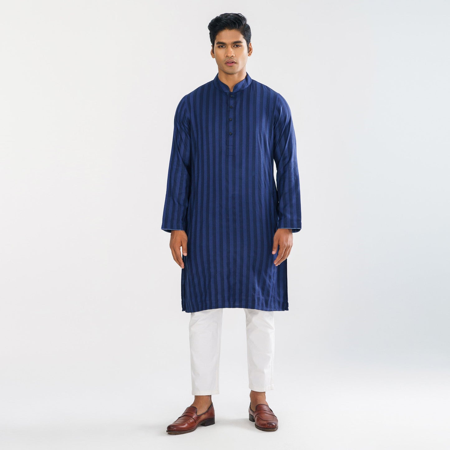 Mens Navy Basic Panjabi