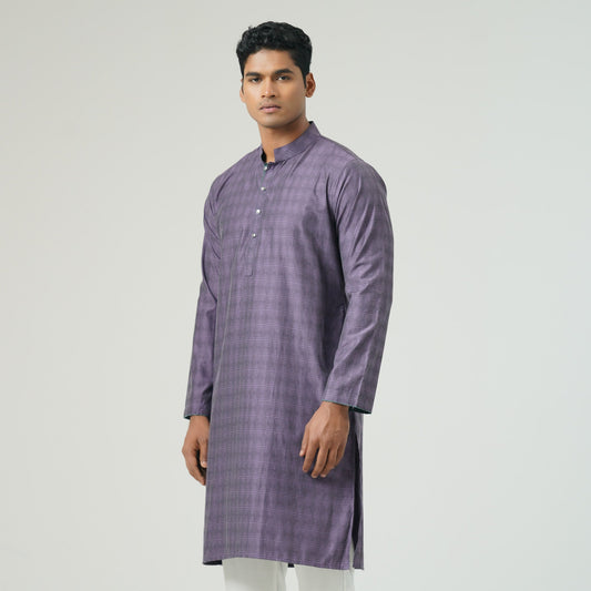 Mens Violet Panjabi