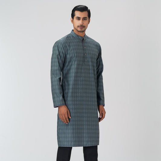 Mens Dark Teal Panjabi