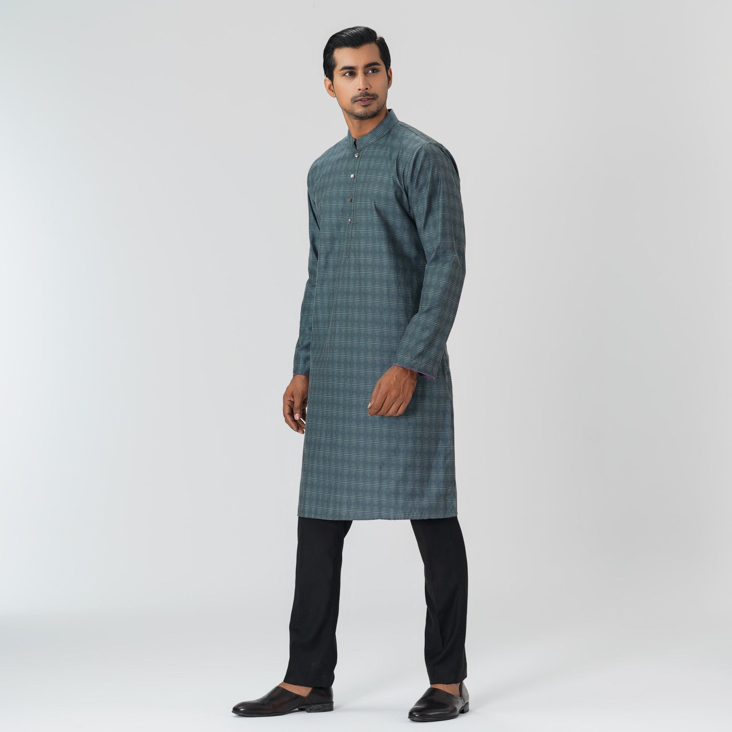 Mens Dark Teal Panjabi