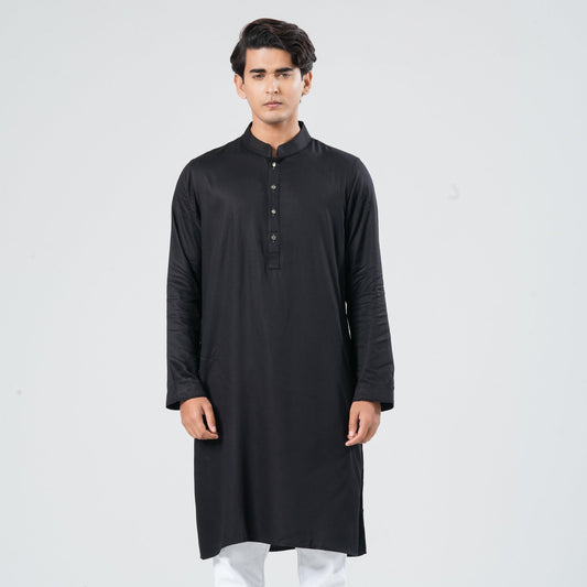 Men’s Linen Silk Panjabi
