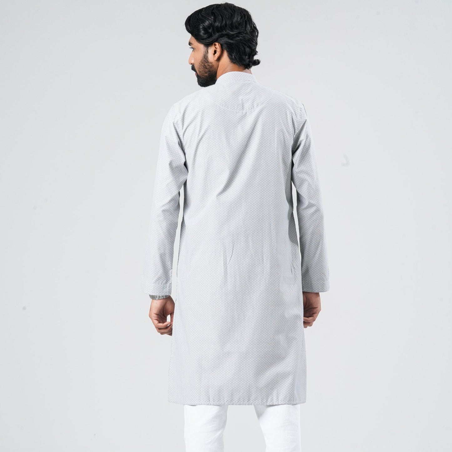 Men Navy Shirting Panjabi