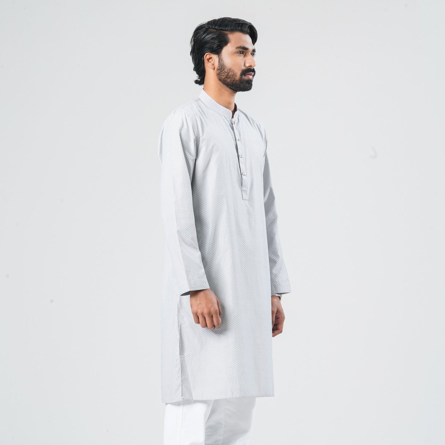 Men Navy Shirting Panjabi