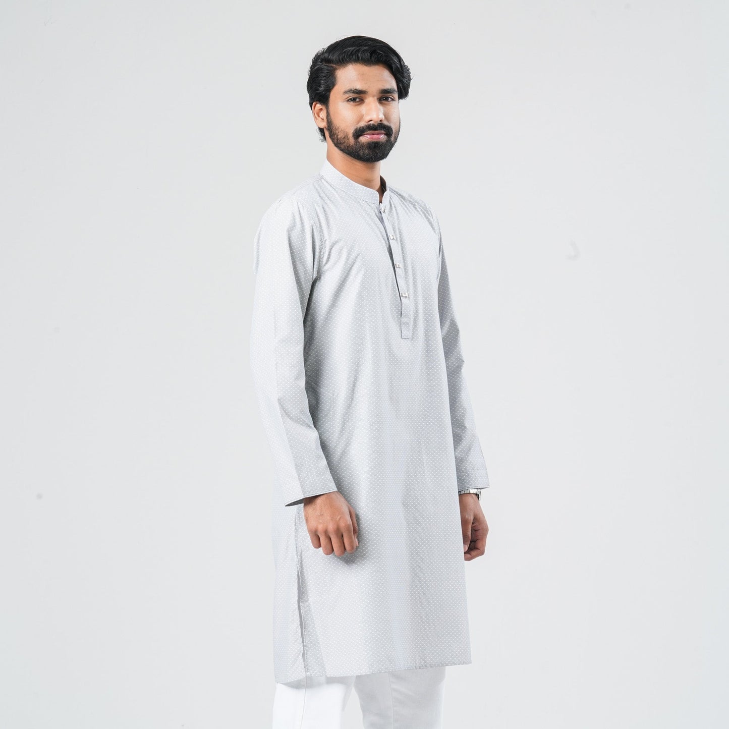 Men Navy Shirting Panjabi