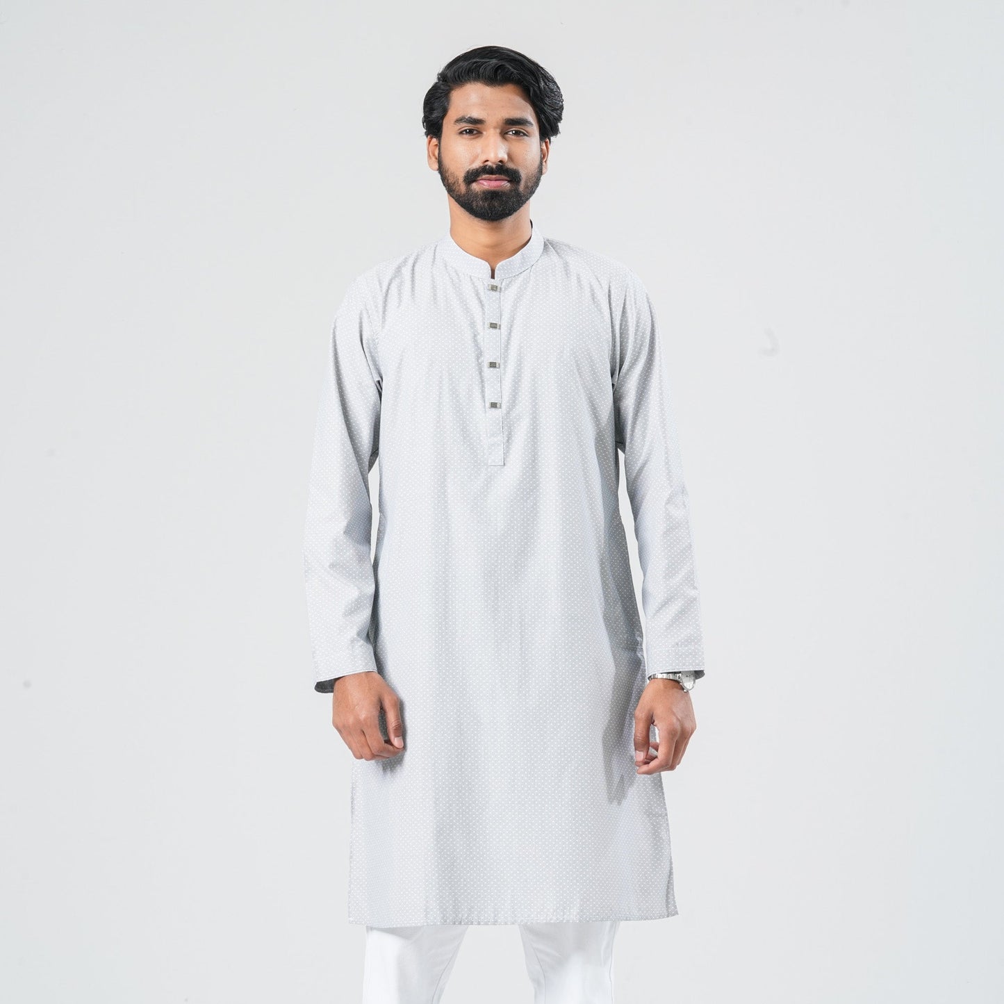 Men Navy Shirting Panjabi