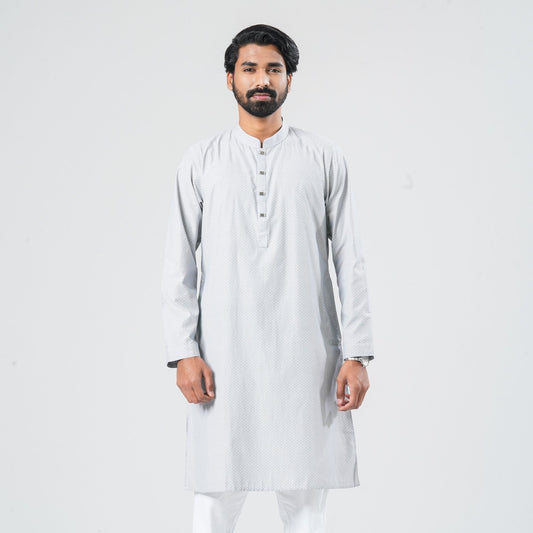 Men Navy Shirting Panjabi