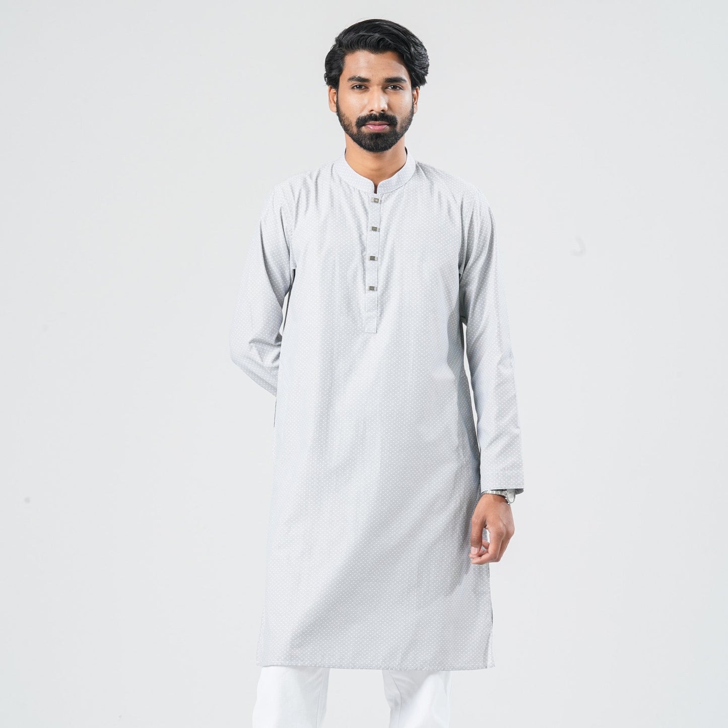 Men Navy Shirting Panjabi