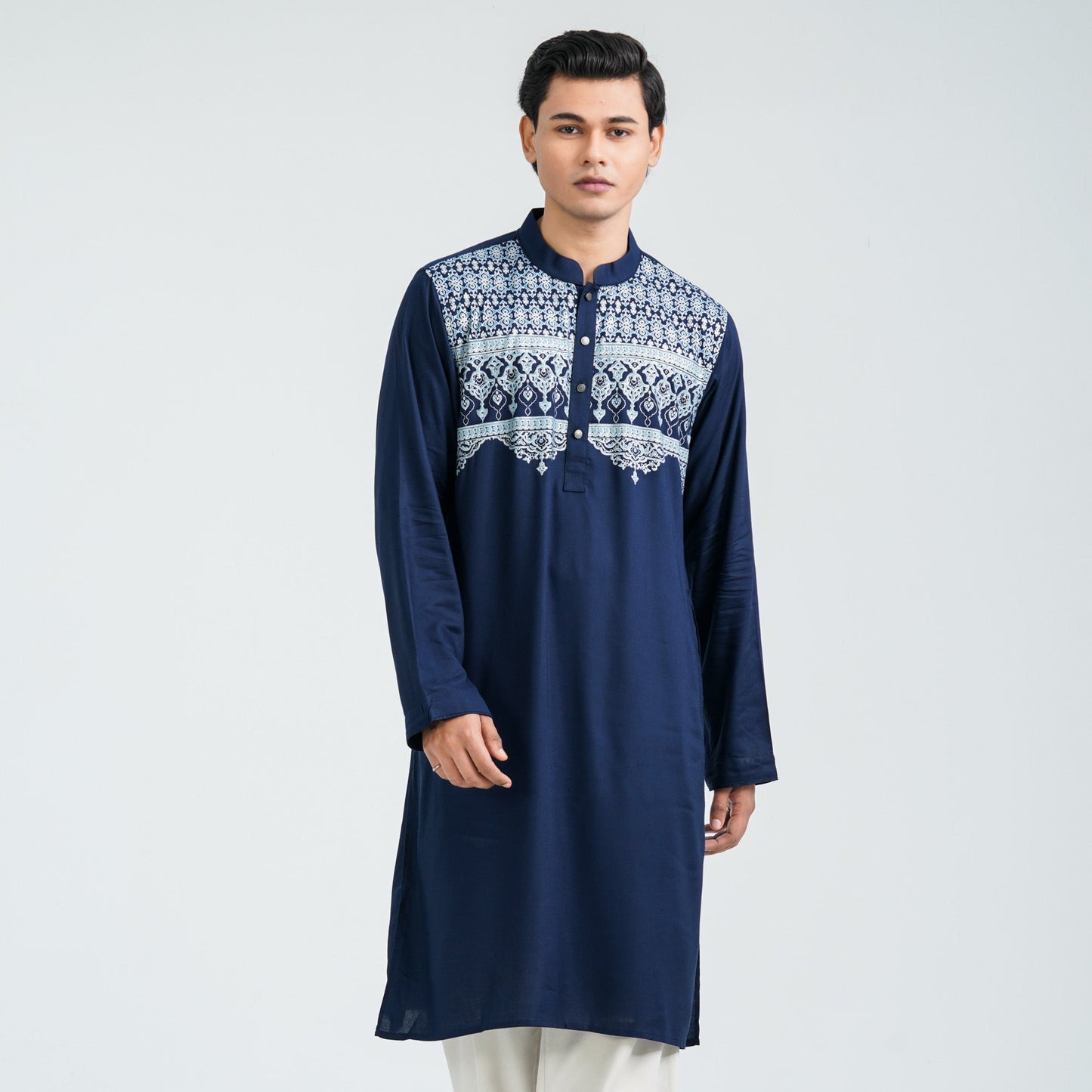 Menâ€™s Linen Viscose Panjabi
