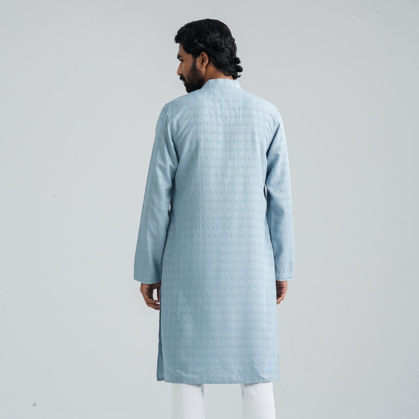 Men’s Sky Blue Cotton Panjabi