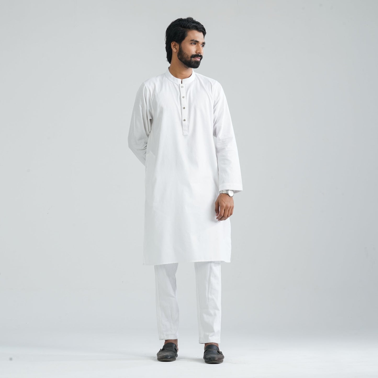 Men's Basic White Panjabi