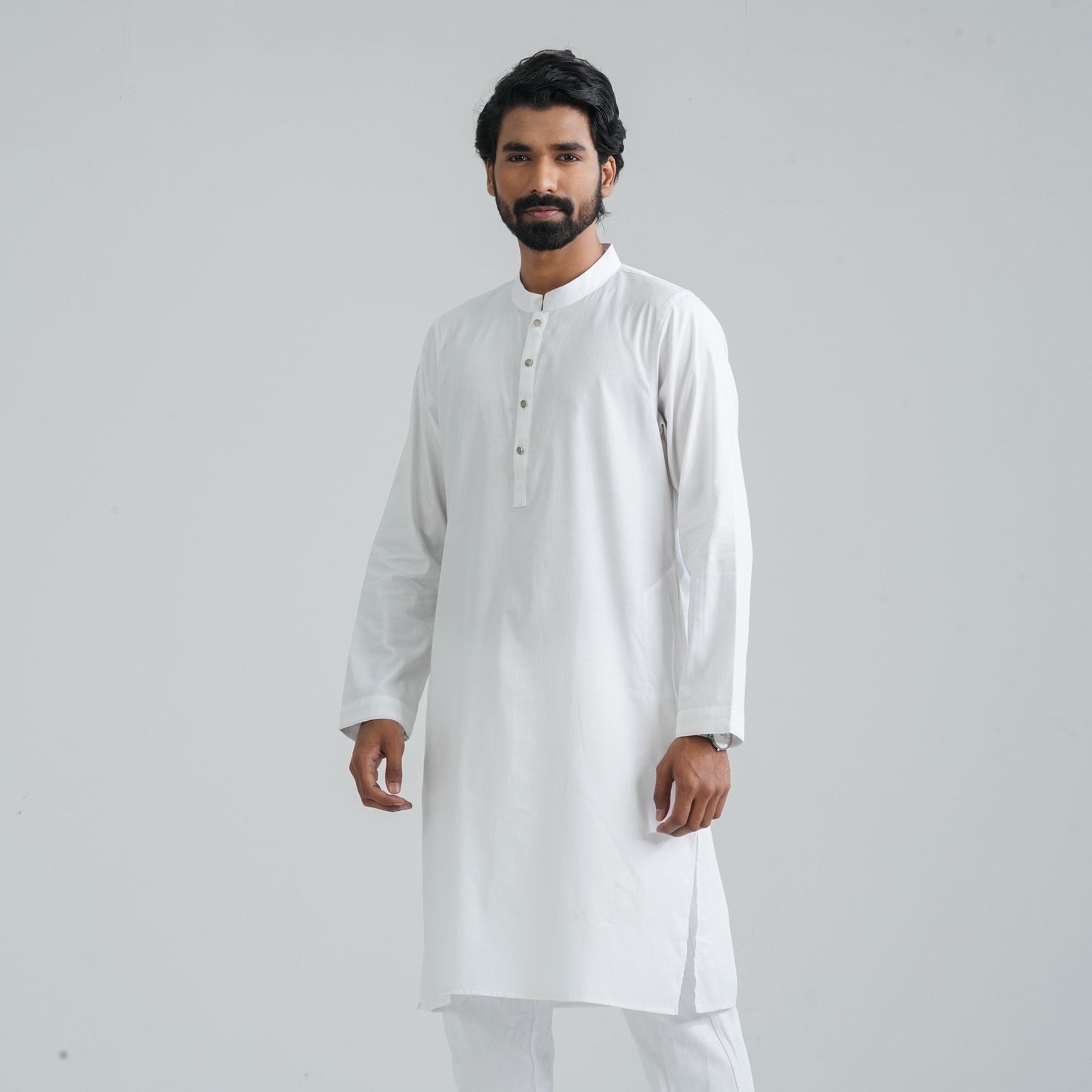 Men's Basic White Panjabi