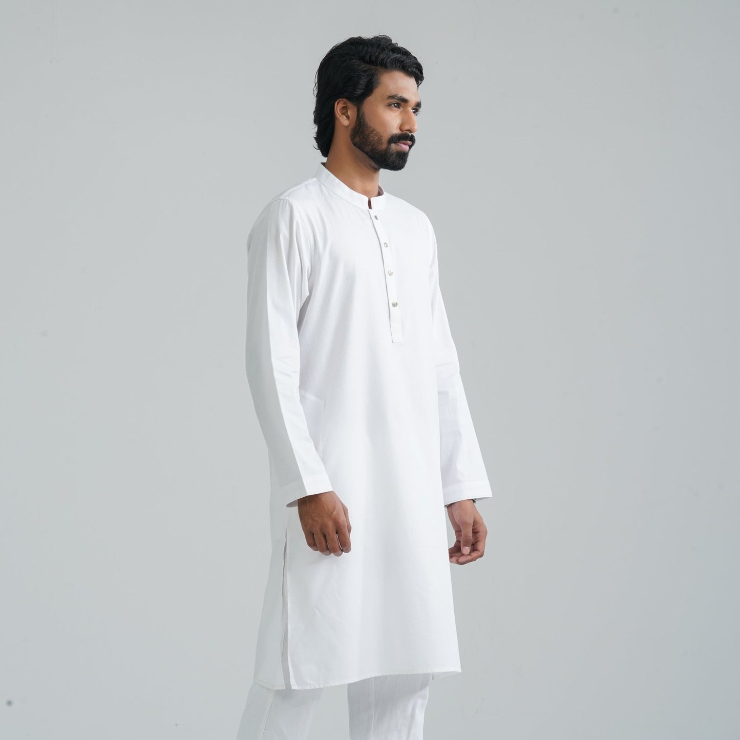 Men's Basic White Panjabi