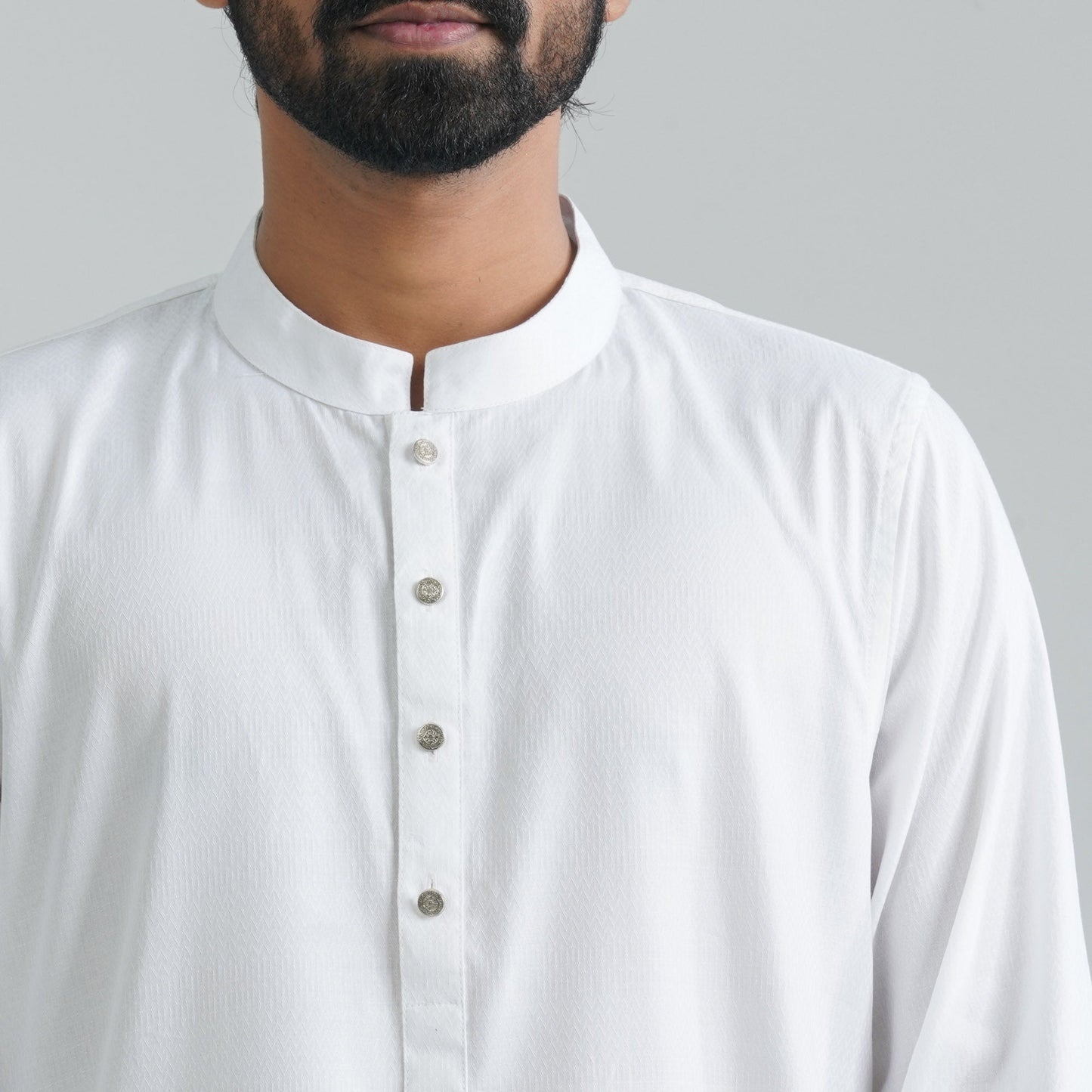 Men's Basic White Panjabi