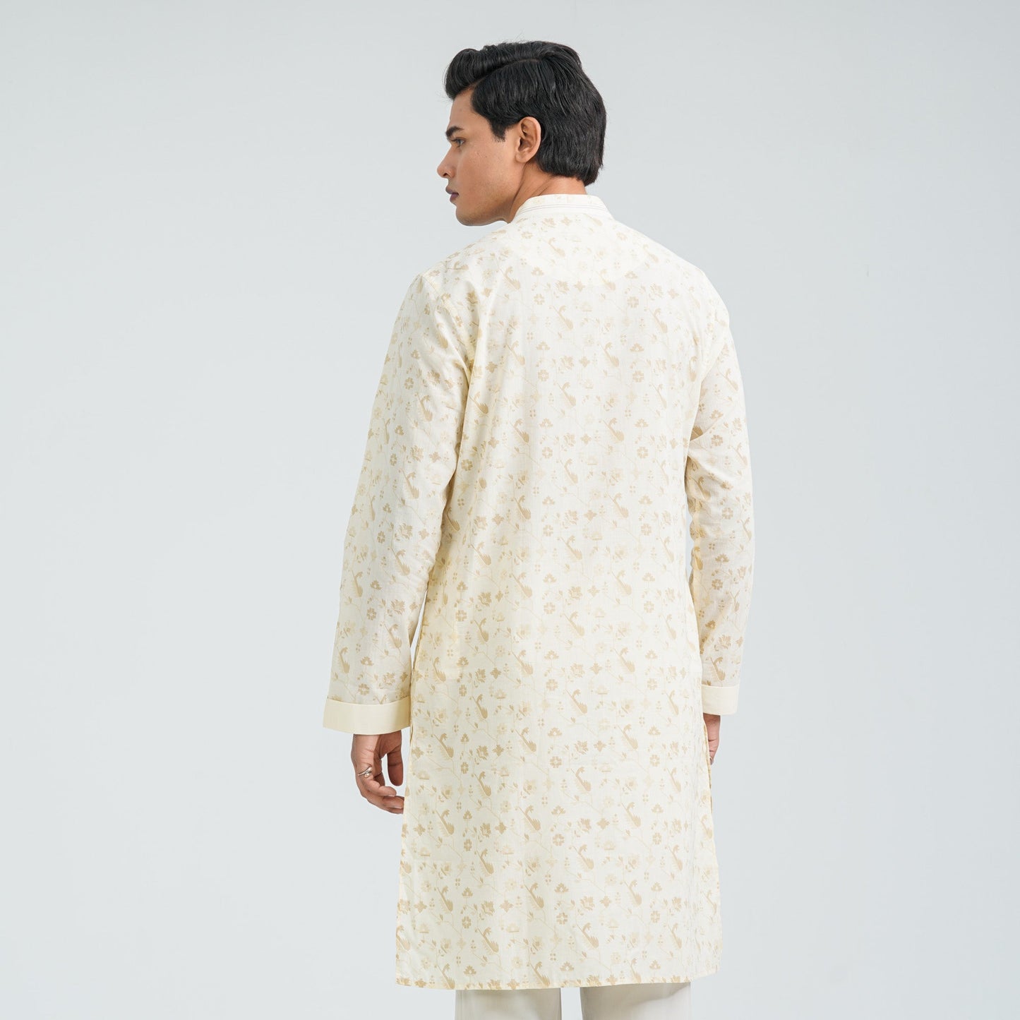 Men’s Cream Cotton Panjabi