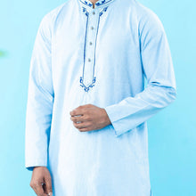 Load image into Gallery viewer, Mens Embroidery Panjabi- Sky Blue
