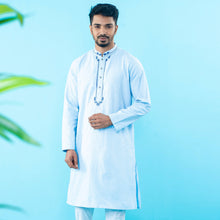 Load image into Gallery viewer, Mens Embroidery Panjabi- Sky Blue
