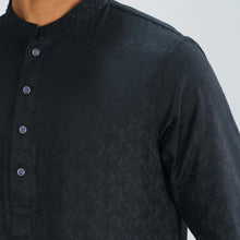 Load image into Gallery viewer, MENS KARCHUPI PANJABI-BLACK
