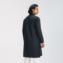 Load image into Gallery viewer, MENS KARCHUPI PANJABI-BLACK
