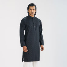 Load image into Gallery viewer, MENS KARCHUPI PANJABI-BLACK
