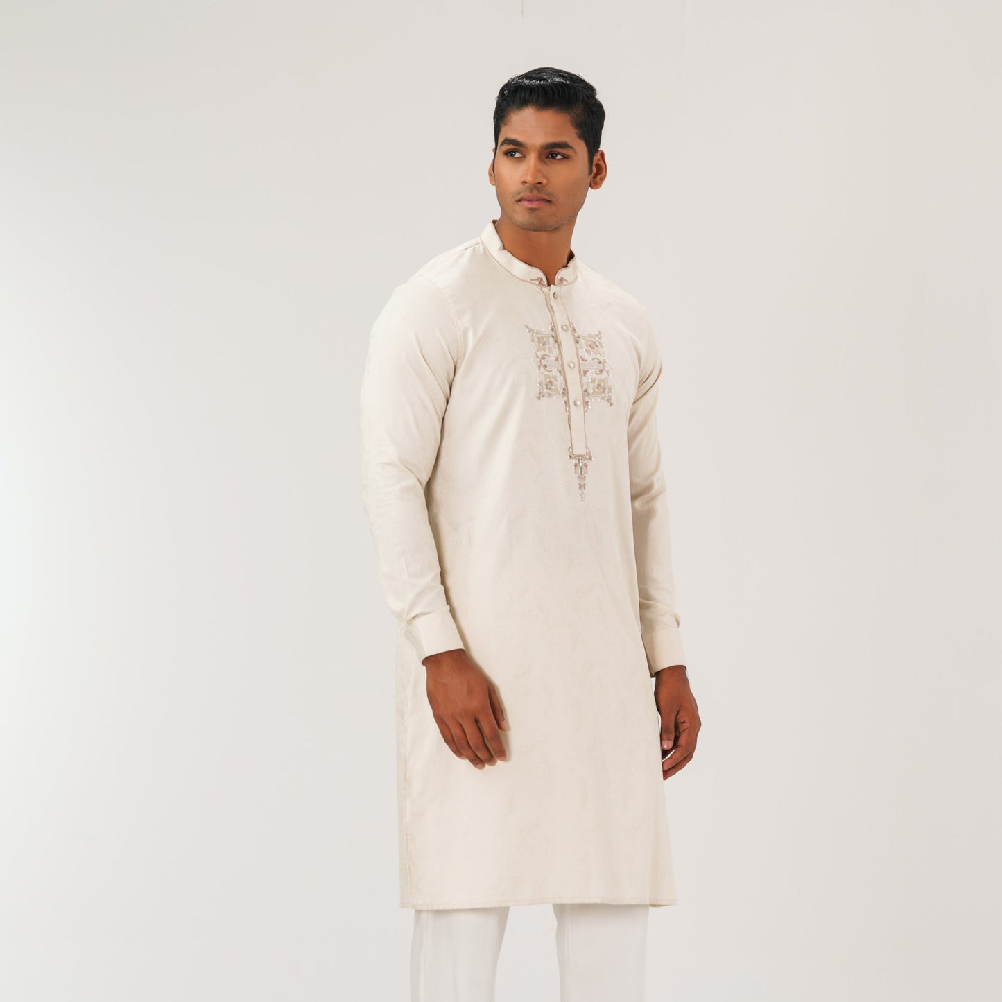 Mens Off White Panjabi