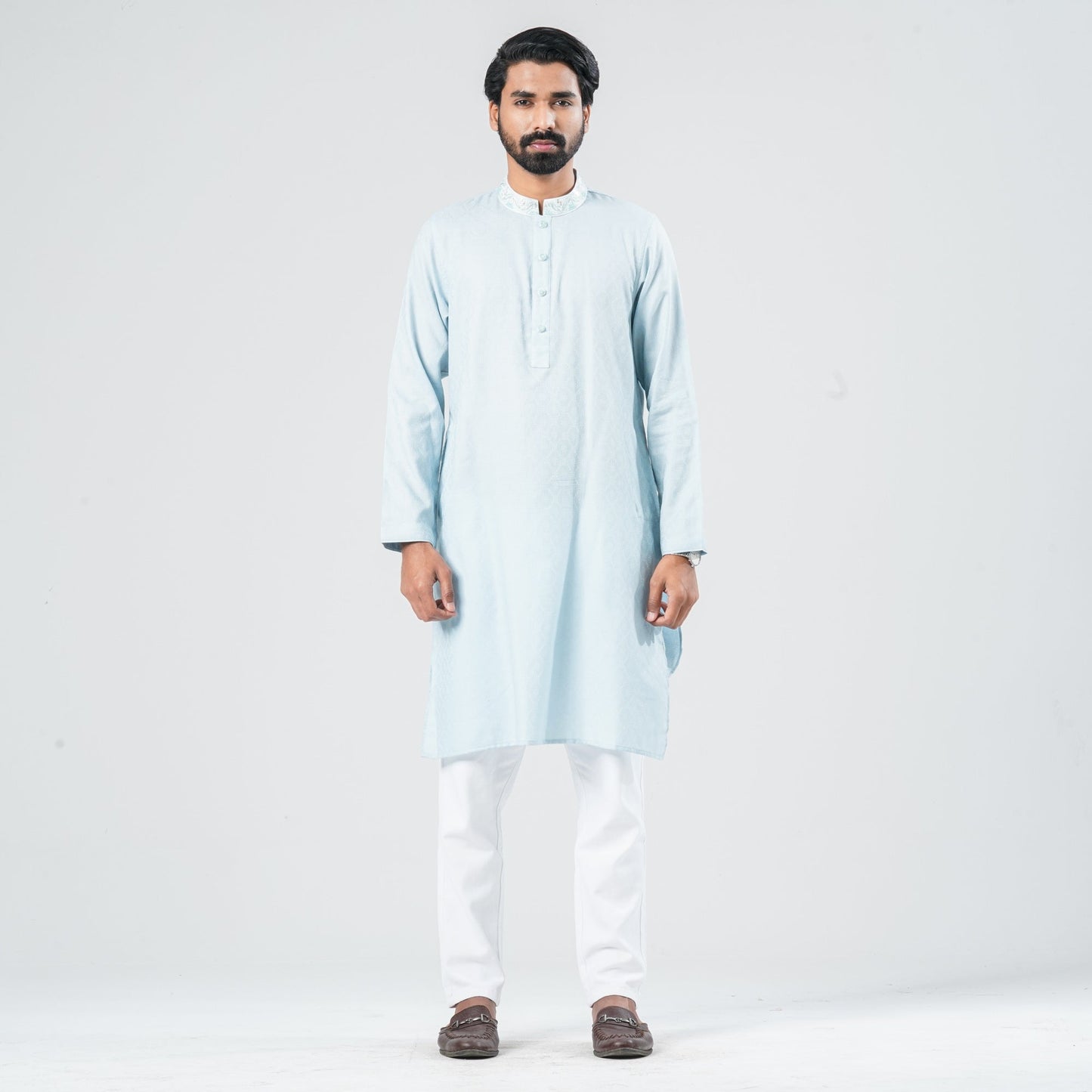 Men Sky Blended Panjabi